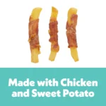 Wiggles & Wags Chicken & Sweet Potato Twists Dog Treats - Image 4