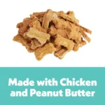 Wiggles & Wags Peanut Butter Chewy Bones Dog Treats 6 OZ - Image 4