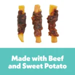 Wiggles & Wags Beef & Sweet Potato Twists Dog Treats 16 OZ - Image 4