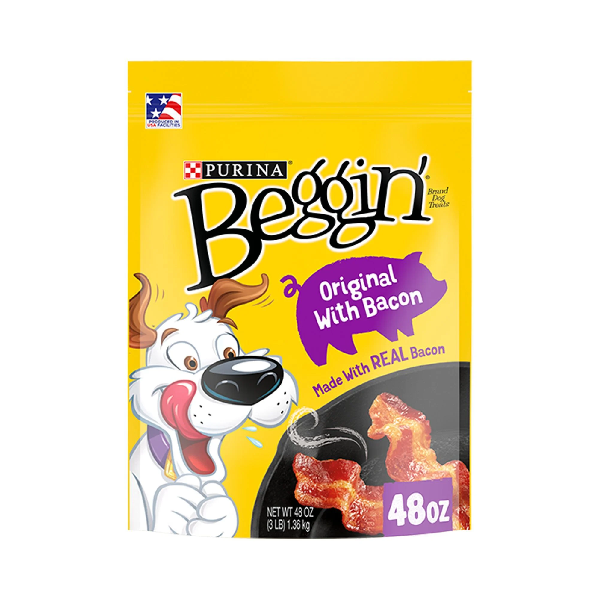 img_1761280802274_443_qC0FTl7w7.webp Purina® Beggin'® Strips All Life Stage Dog Treats - Original with Bacon Flavor - Image 1