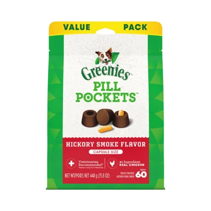 Greenies Pill Pockets Dog Treats for Capsules - Hickory Smoke