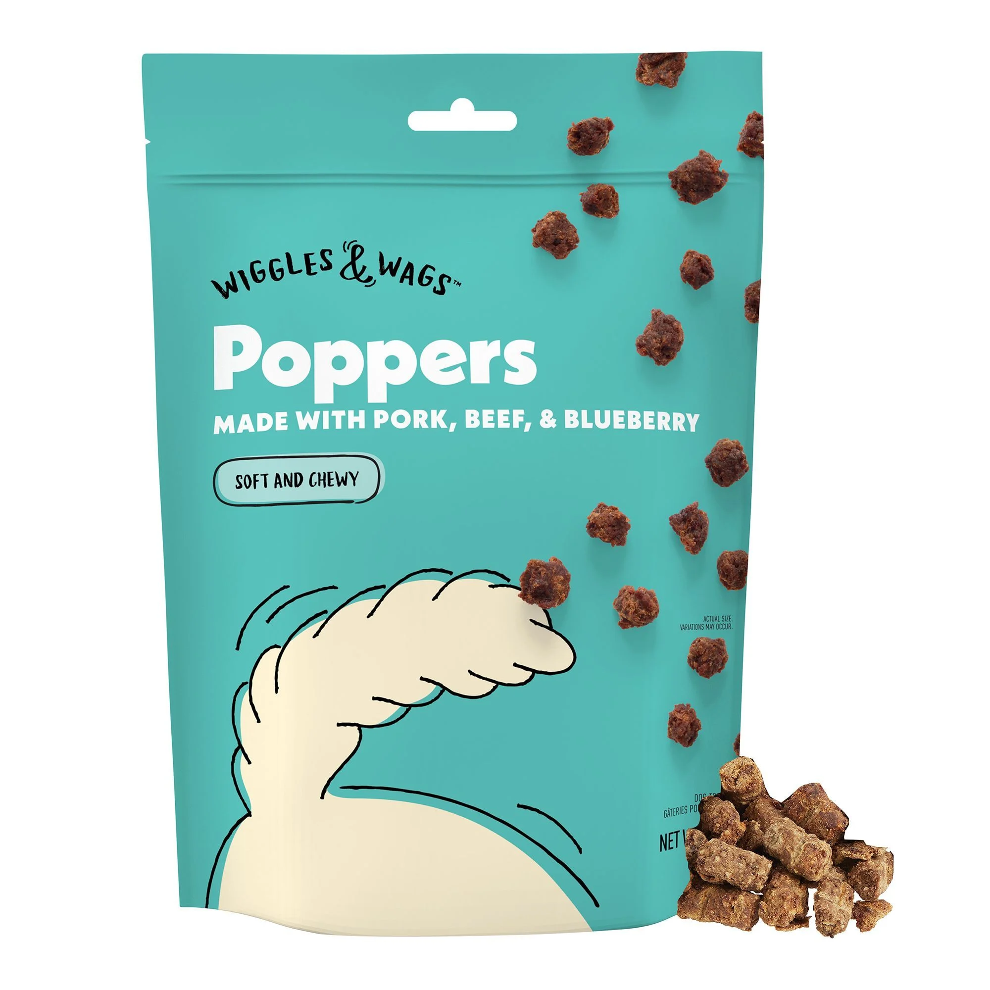 img_1761281183439_782_jGtOdB2li.webp Wiggles & Wags Poppers Dog Treats 8 OZ - Image 1
