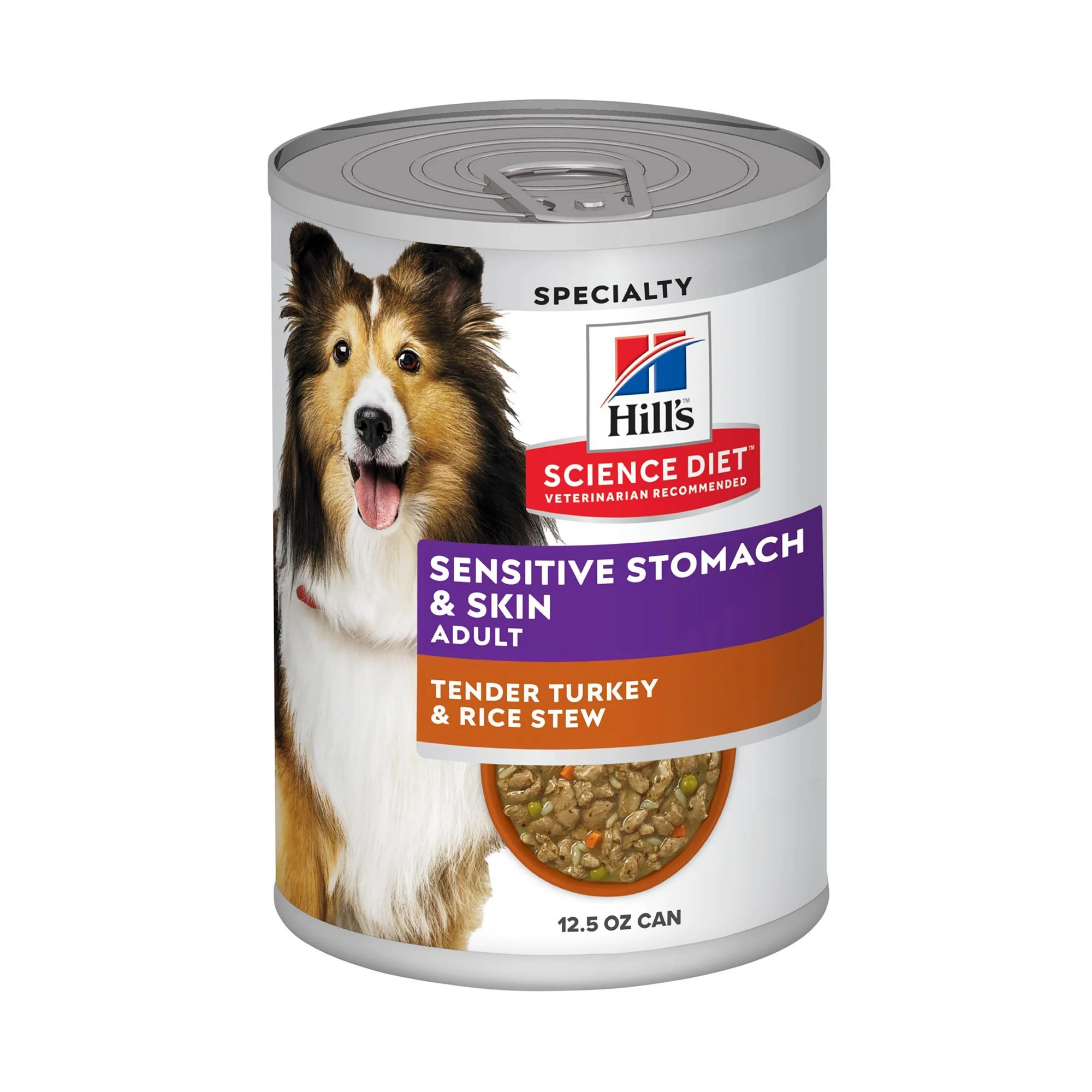img_1761282368937_159_e_wVta_1r.webp Hill's® Science Diet® Sensitive Stomach & Skin Adult Wet Dog Food - Turkey & Rice, 12.5 oz - Image 1