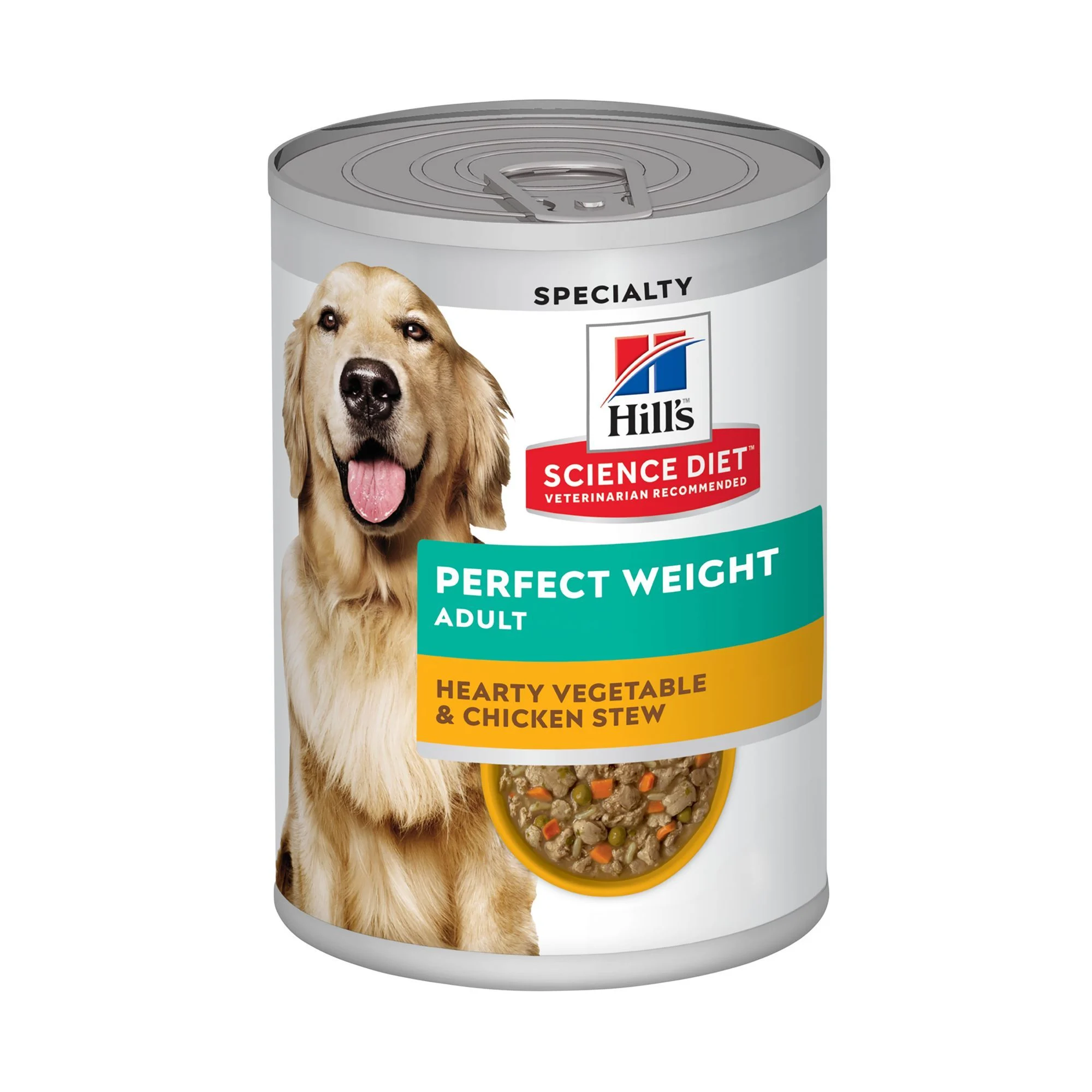 img_1761282522807_243_bCR5k9e1O.webp Hill's® Science Diet® Perfect Weight Adult Wet Dog Food - Vegetable & Chicken Stew, 12.5 oz - Image 1