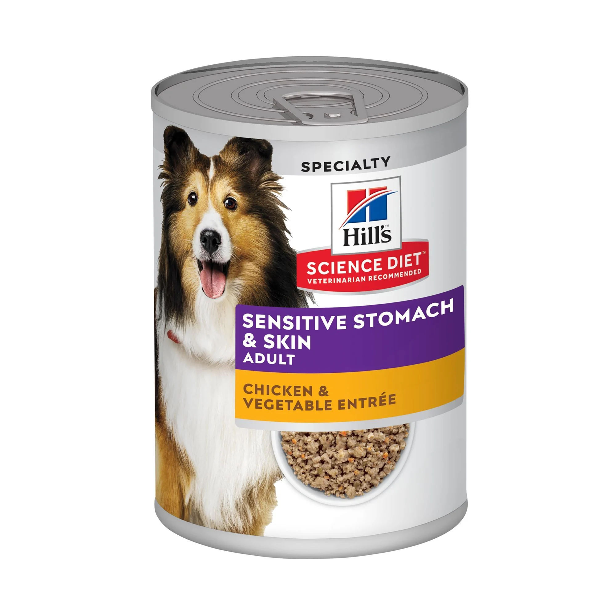 img_1761282579909_903_0nUWzJ-u.webp Hill's® Science Diet® Sensitive Stomach & Skin Adult Wet Dog Food - Chicken & Vegetable, 12.8 oz - Image 1