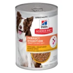 Hill's Science Diet Perfect Digestion Adult Wet Dog Food - Chicken, Vegetable & Rice Stew, 12.8 oz