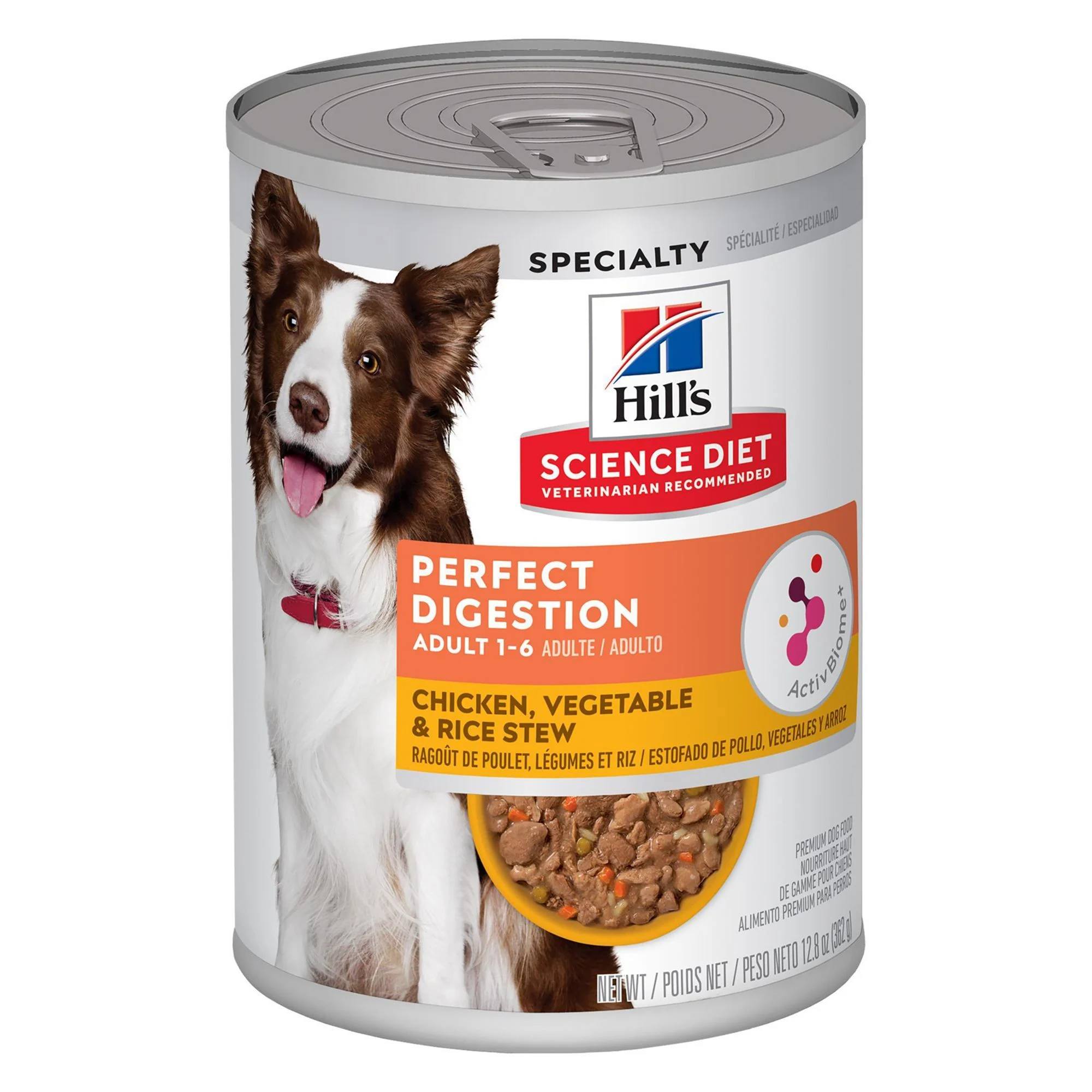 img_1761287420176_934_9YJO_JsW4.webp Hill's Science Diet Perfect Digestion Adult Wet Dog Food - Chicken, Vegetable & Rice Stew, 12.8 oz - Image 1