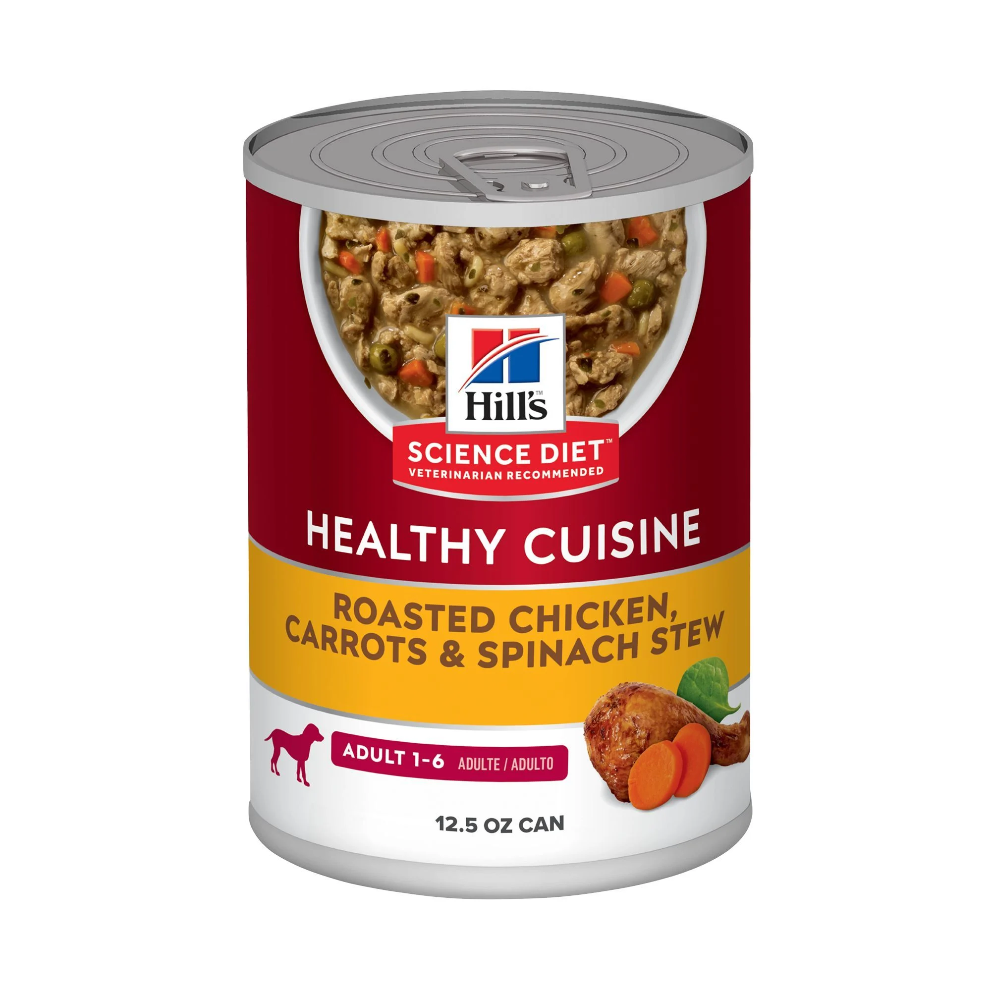 img_1761287459782_393_zIb8Ni0CpT.webp Hill's Science Diet Healthy Cuisine Adult Wet Dog Food - Roasted Chicken, Carrots & Spinach, 12.5 oz - Image 1