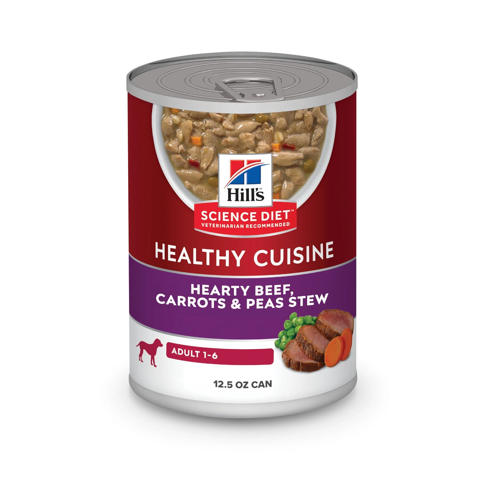 img_1761287515563_298_p7laRpTiJ.webp Hill's Science Diet Healthy Cuisine Adult Wet Dog Food - Braised Beef, Carrots & Peas, 12.5 oz - Image 1