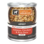 Simply Nourish Adult Wet Dog Food - Salmon, Chicken & Rice Stew, 10 oz