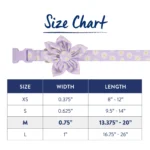 Top Paw® Lavender Daisy Dog Collar - Image 4