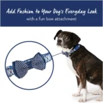 Top Paw® Plaid with Bow Tie Adjustable Dog Collar - Image 2