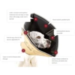All Four Paws Black Comfy Cone Dog E-Collar - Image 4