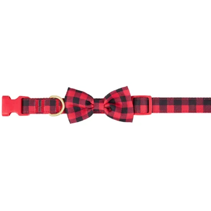 Merry & Bright® Gingham Holiday Dog Collar