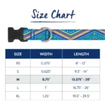 Top Paw® Retro Striped Dog Collar - Image 5