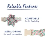 Top Paw® Rosebud Dog Collar with Bow - Image 3
