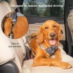 Kurgo® Direct to Seatbelt Tether Dogs Adjustable Orange & Black - Image 4