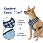Top Paw® Checkered Comfort Dog Harness - Image 3