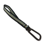 Kurgo® Dog Seat Belt Tether with Carabiner - Enhanced Strength Replacement Tether - Black & Silver