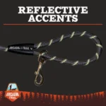 Arcadia Trail® Grey Reflective Multi-Use Rope Leash, 15 ft - Image 4
