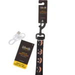 Thrills & Chills® LED Black Pumpkin Dog Leash 4' x 1" - Image 7