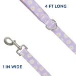 Top Paw® Lavender Daisy Dog Leash, 4 ft - Image 2