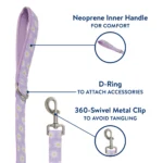 Top Paw® Lavender Daisy Dog Leash, 4 ft - Image 3