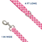 Top Paw® Checkered 4 Ft Padded Handle Leash - Image 2