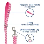 Top Paw® Checkered 4 Ft Padded Handle Leash - Image 3
