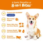 Zesty Paws 8-in-1 Multivitamin Supplement for Dogs - Chicken Flavored Soft Chews - 90 Count - Image 2