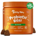 Zesty Paws Probiotic Supplement for Dogs - Pumpkin Flavored Soft Chews for Gut Health