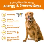 Zesty Paws Allergry & Immune System Supplement for Dogs - Lamb Flavored Soft Chews - 90 Count - Image 2