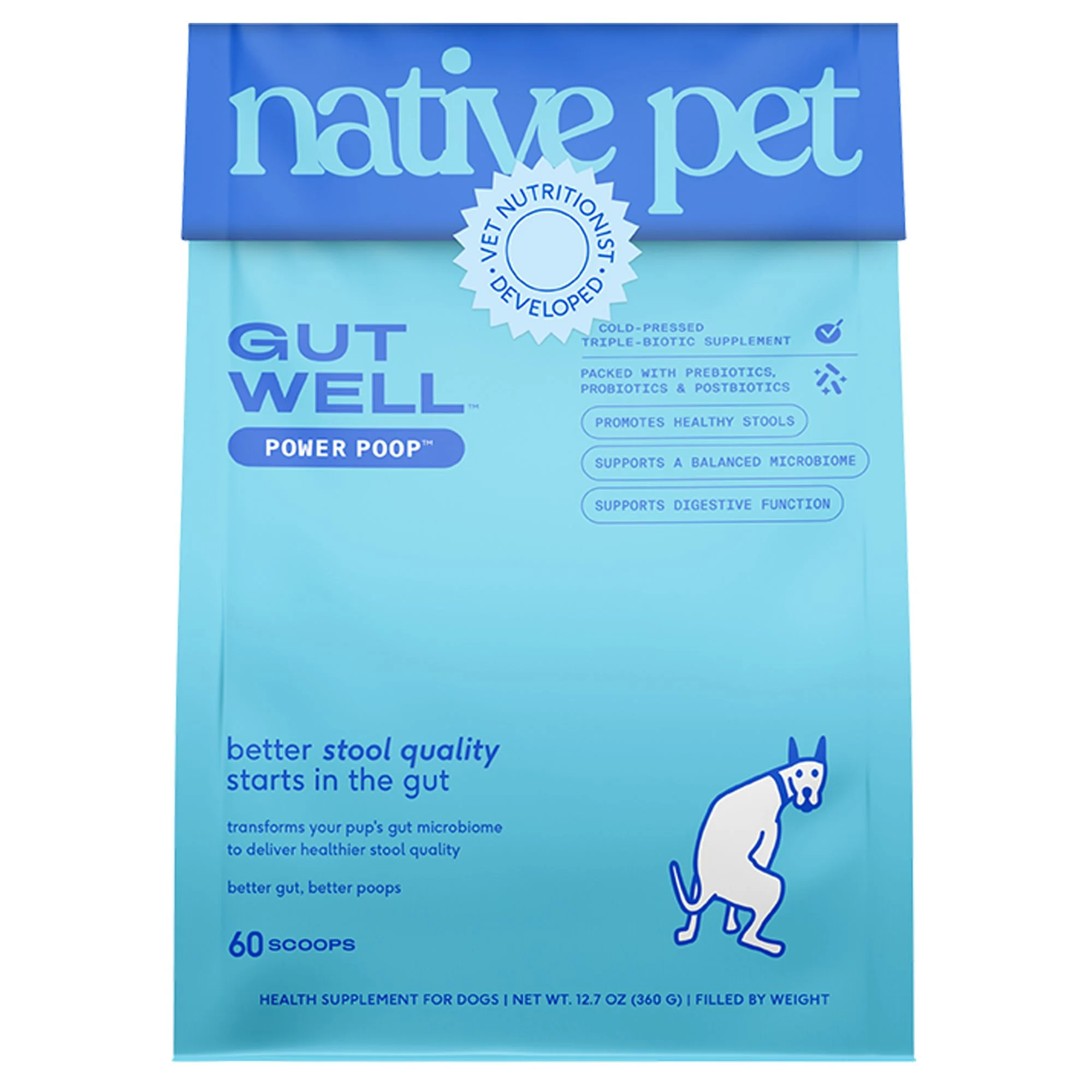 img_1761298961898_260_7vklUrz4J.webp Native Pet GutWell Power Poop Probiotics Gut Health & Digestive Health for Dogs - Image 1