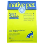 Native Pet GutWell Trim Down Healthy Weight Management & Metabolic Support Supplement for Dogs