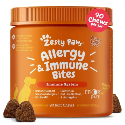 Zesty Paws Allergy & Immune Bites for Dogs - 90 Ct