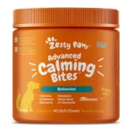 Zesty Paws Advanced Calming Bites for Dogs - Turkey Flavored Soft Chew Calming Supplement - 90 Count