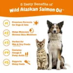 Zesty Paws Wild Caught Alaskan Salmon Oil for Dogs & Cats - 8 oz - Image 5