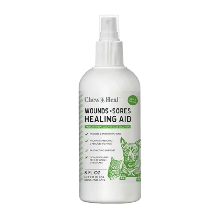 Chew + Heal Wounds + Sores HOCL Wound Care Spray for Dogs and Cats