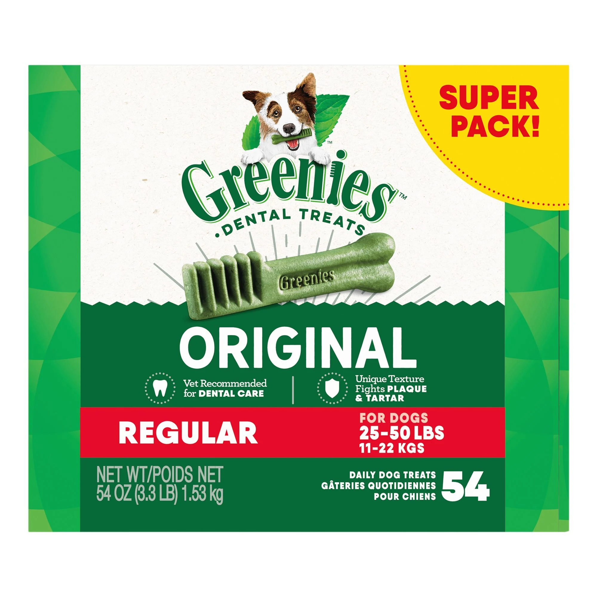 img_1761301798664_605_jK54lJQH_.webp Greenies™ Adult Regular Dog Dental Treats - Natural, Oral Health, Original - Image 1