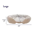 Top Paw® Orthopedic Premium Support Oval Lounger Dog Bed - Image 2