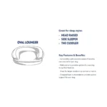 Top Paw® Orthopedic Premium Support Oval Lounger Dog Bed - Image 5