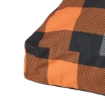 Thrills & Chills® Orange Plaid Gusset-Style Pillow Dog Bed - Image 4