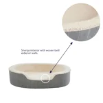 Top Paw® Orthopedic Cuddler Striped Dog Bed - Image 3