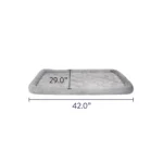 Top Paw® Plush Grey Crate Mat - Image 2