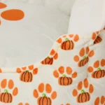 Thrills & Chills® Cuddler Pumpkin Paws Spooky Cuddler Bed - Orange, White & Green - Image 3