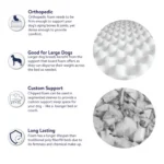 Top Paw® Orthopedic Memory Foam Quilt Mattress Dog Bed - Image 4