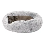 FurHaven Calming Cuddler Donut Pet Bed - Mist Gray 36"