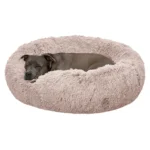 FurHaven Calming Cuddler Donut Pet Bed - Taupe 36"
