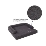 Top Paw® Sherpa Couch Dog Bed - Image 3