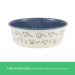 Top Paw® Novelty Dog Faces Stainless Steel Dog Bowl - Image 3